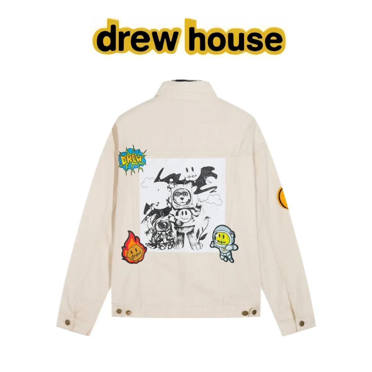 【 】 ：XL 025 【 】Drew house 24Fw ， ， ， ， ， ， 12.2 ， 12 Premium ， ， logo ， ， ， Same Style 🔘 ： 🔘Size：S M L XL Size 46 48 50 52 In Stock Size 9